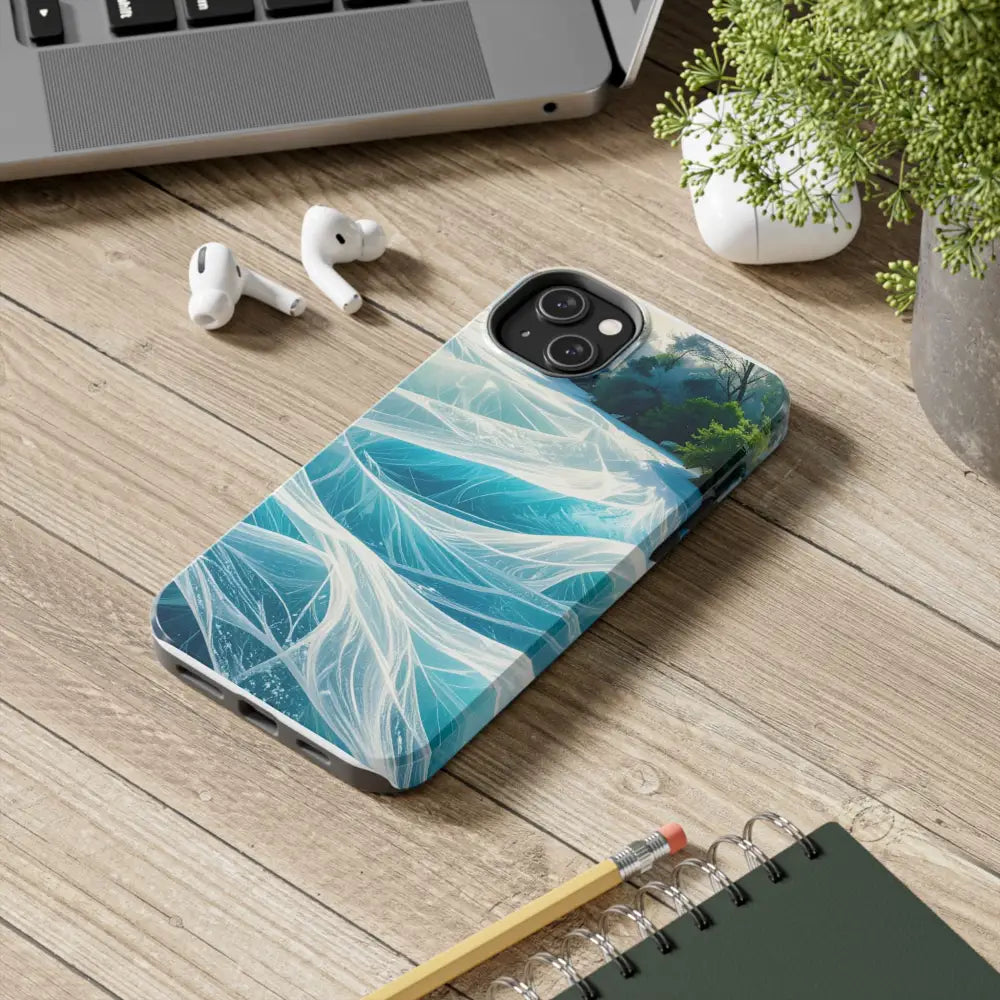 Ocean Waves Tough Phone Case | Protective Cover Beach Lover Gift Summer Vibe Accessory Unique Phone Protector Nature