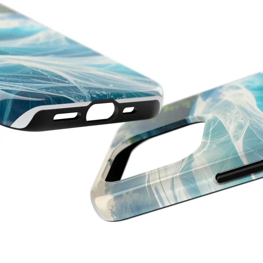 Ocean Waves Tough Phone Case | Protective Cover Beach Lover Gift Summer Vibe Accessory Unique Phone Protector Nature