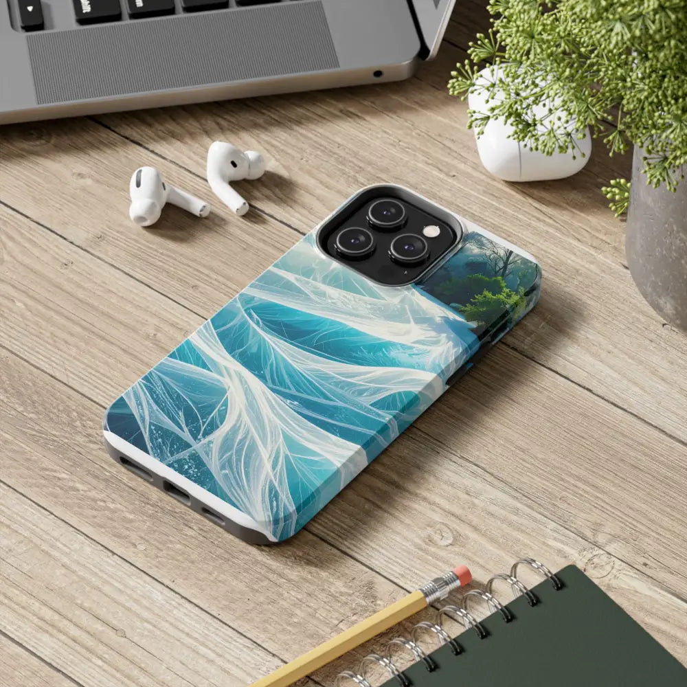 Ocean Waves Tough Phone Case | Protective Cover Beach Lover Gift Summer Vibe Accessory Unique Phone Protector Nature