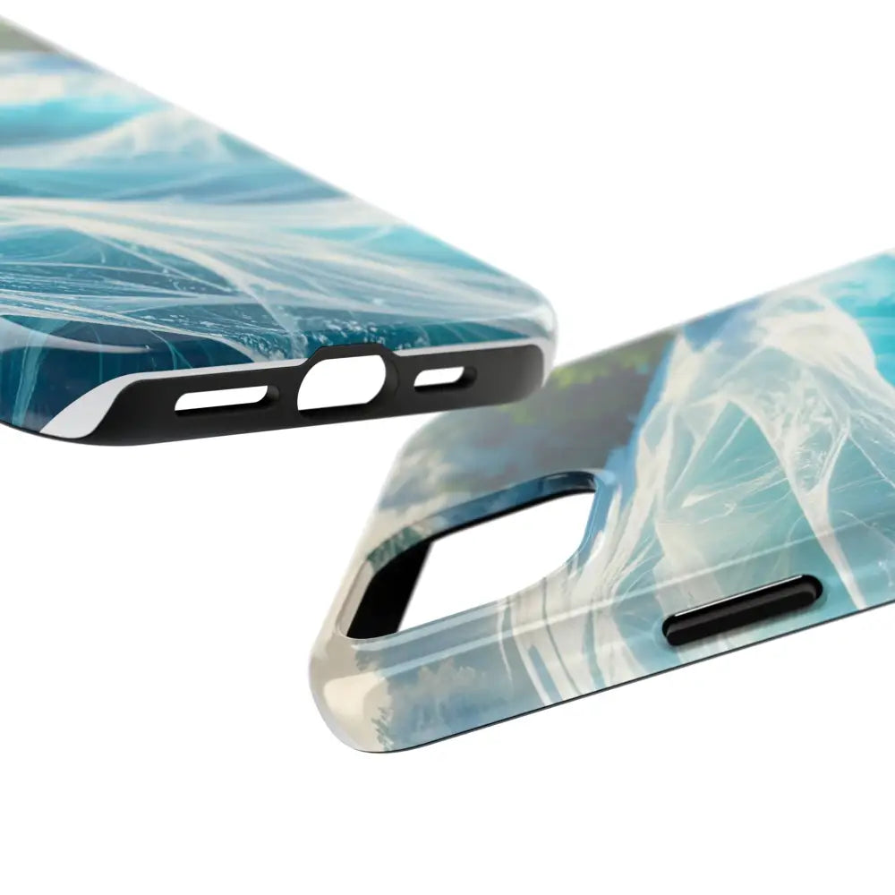 Ocean Waves Tough Phone Case | Protective Cover Beach Lover Gift Summer Vibe Accessory Unique Phone Protector Nature