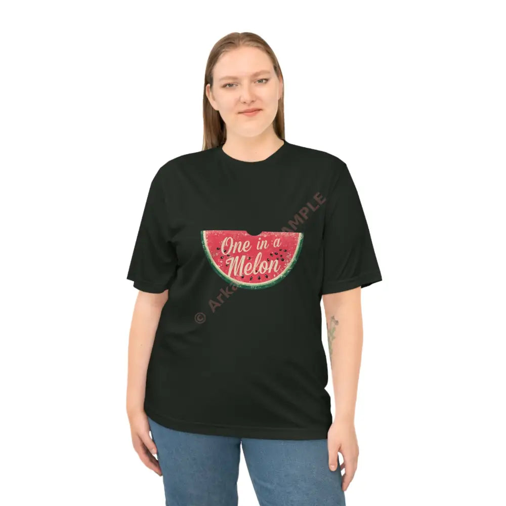 One in a Melon Unisex Performance T-shirt | Funny Summer Tee Fruit Theme Gift Casual Wear Birthday Beach Outing T-Shirt