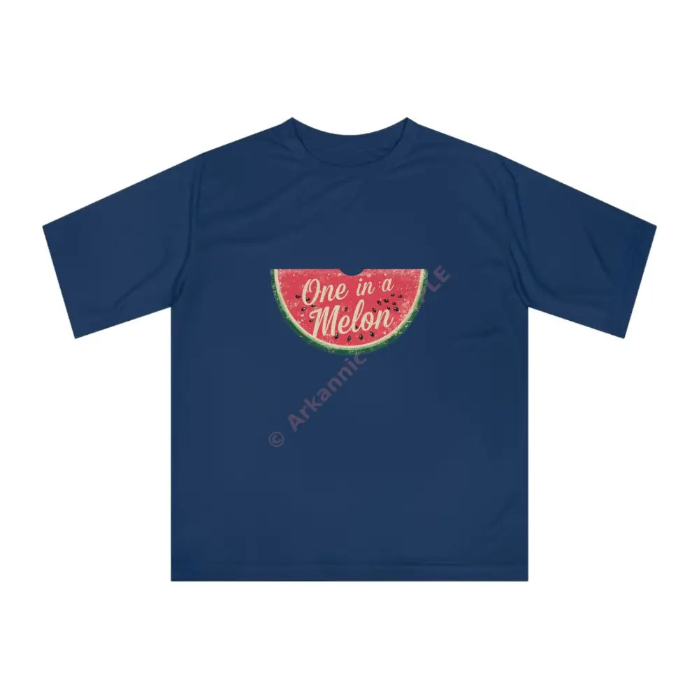 One in a Melon Unisex Performance T-shirt | Funny Summer Tee Fruit Theme Gift Casual Wear Birthday Beach Outing Sport