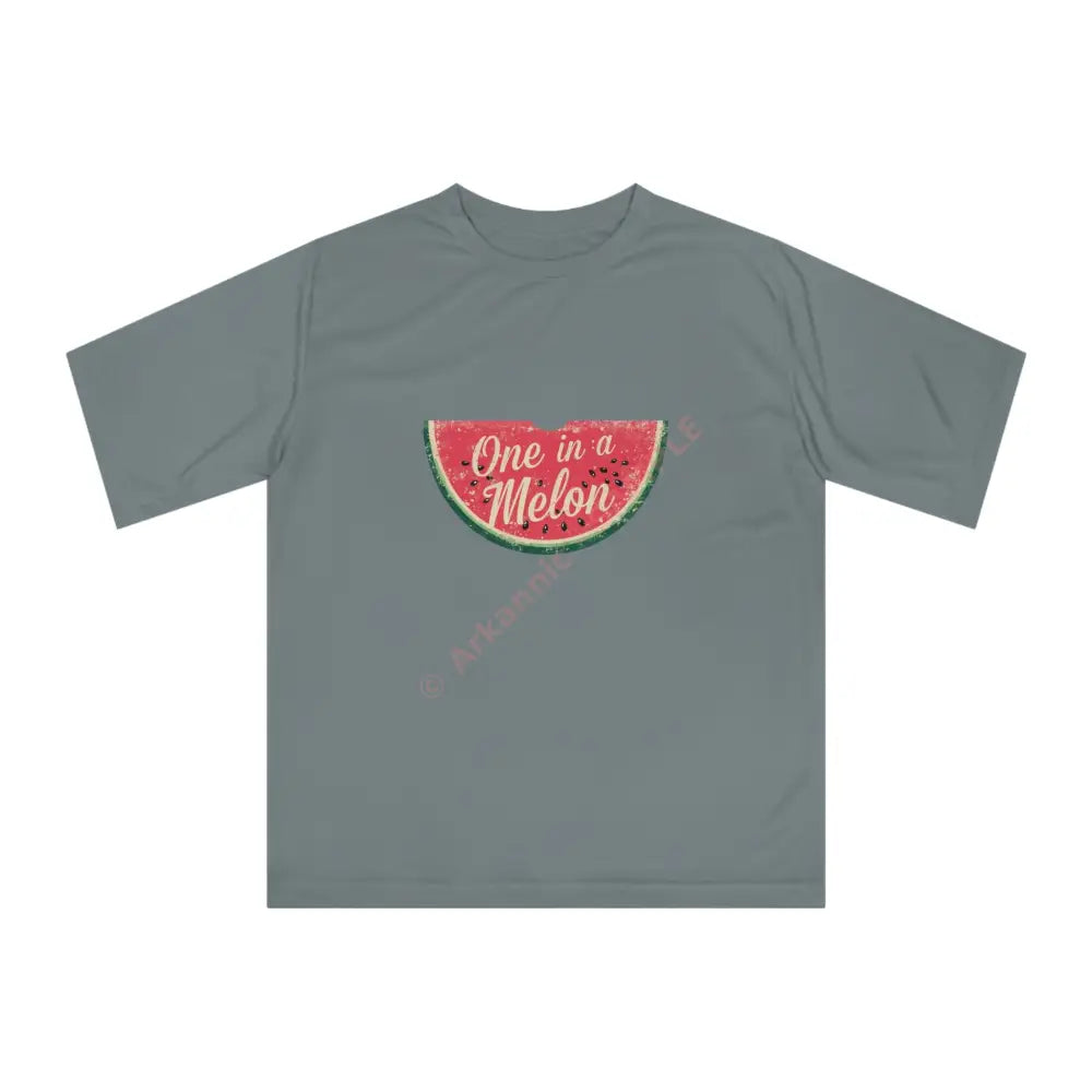 One in a Melon Unisex Performance T-shirt | Funny Summer Tee Fruit Theme Gift Casual Wear Birthday Beach Outing Sport