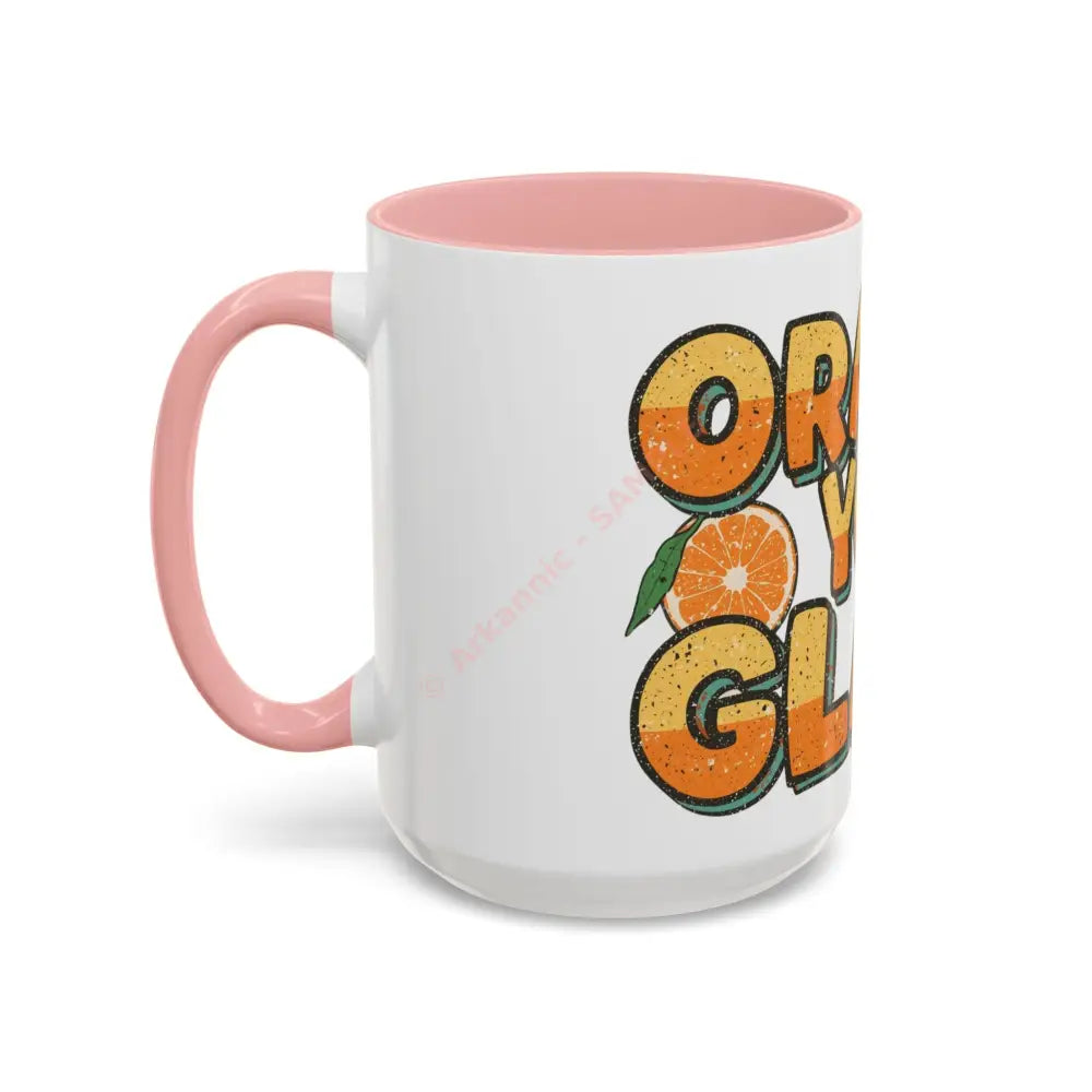 Orange You Glad Coffee Mug | Funny Pun Coffee Cup | Bright & Playful Mug for Coffee or Tea Mug