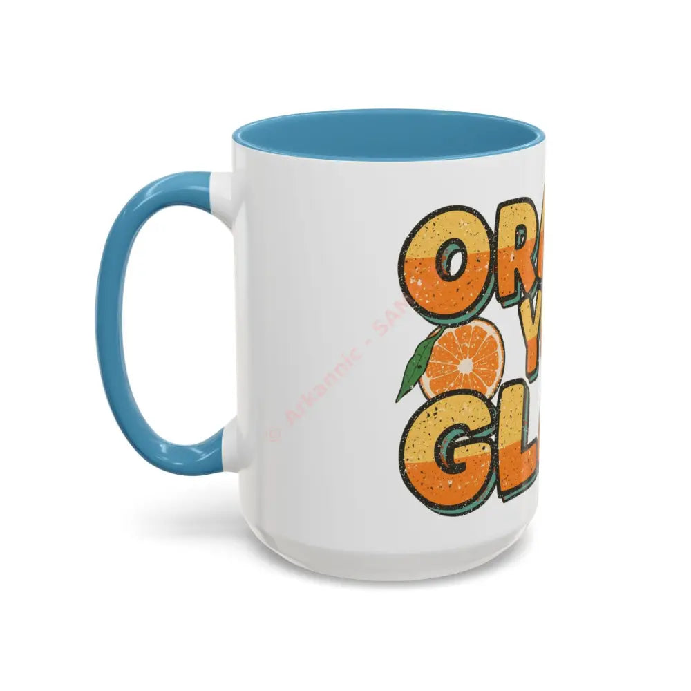 Orange You Glad Coffee Mug | Funny Pun Coffee Cup | Bright & Playful Mug for Coffee or Tea Mug