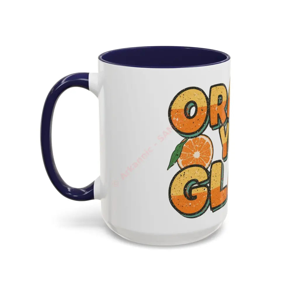 Orange You Glad Coffee Mug | Funny Pun Coffee Cup | Bright & Playful Mug for Coffee or Tea Mug