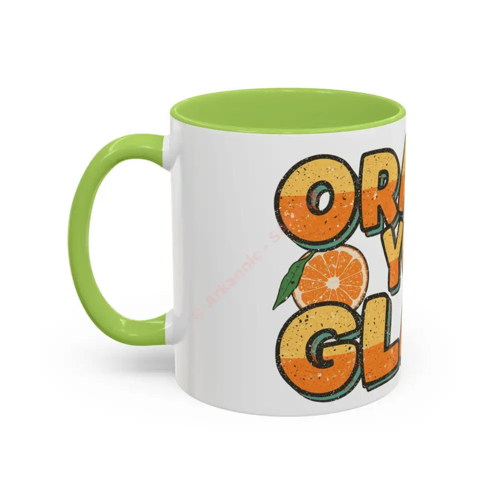 Orange You Glad Coffee Mug | Funny Pun Coffee Cup | Bright & Playful Mug for Coffee or Tea Mug