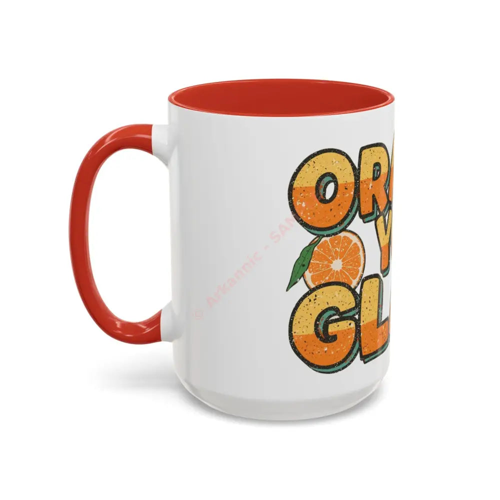 Orange You Glad Coffee Mug | Funny Pun Coffee Cup | Bright & Playful Mug for Coffee or Tea Mug