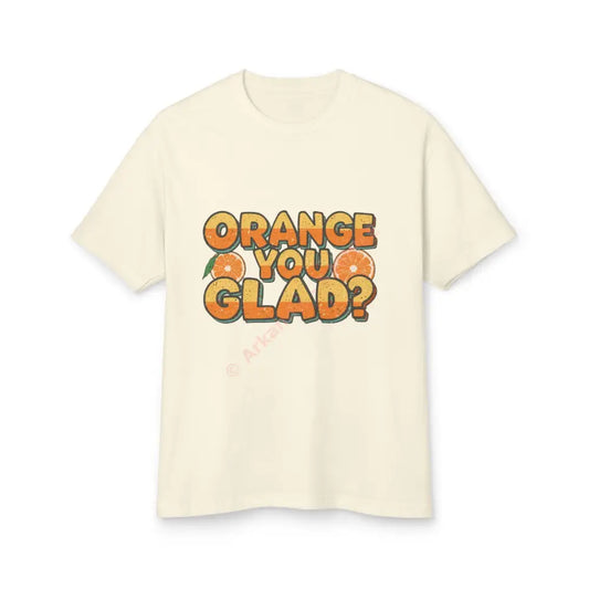 Orange You Glad? T-Shirt Orange Slice Illustration Faded Cream / S T-Shirt