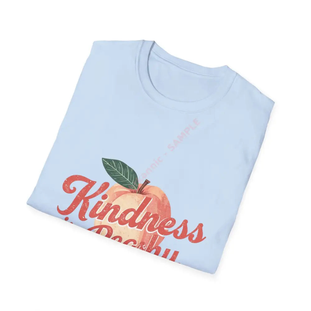 Peach T-shirt Positive Vibes Tee Casual Wear Gift for Friends Summer Style Motivational Apparel T-Shirt