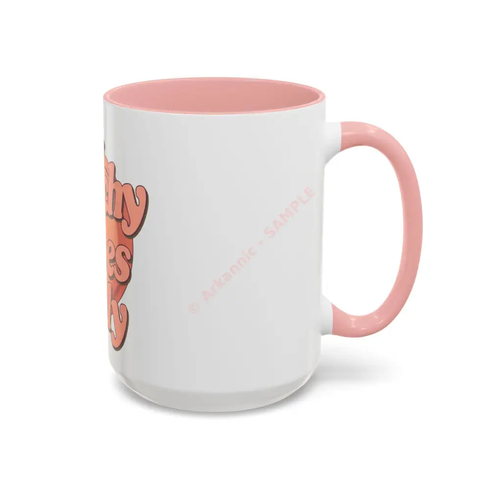 Peachy Vibes Only Coffee Mug | Positive Retro Peach Design | Cute Gift for Coffee Lovers Mug