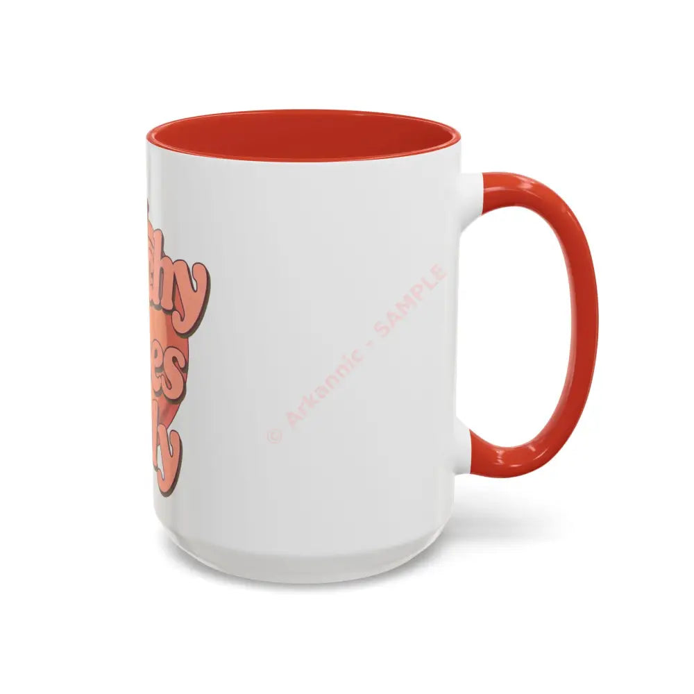 Peachy Vibes Only Coffee Mug | Positive Retro Peach Design | Cute Gift for Coffee Lovers Mug