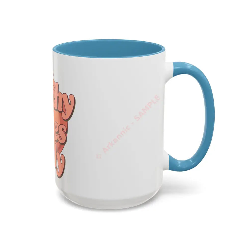 Peachy Vibes Only Coffee Mug | Positive Retro Peach Design | Cute Gift for Coffee Lovers Mug