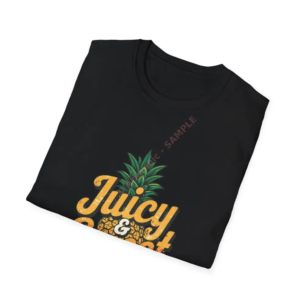 Pineapple T-shirt with tropical retro display font Positive Vibes Tee Casual Wear Gift for Friends Summer Style