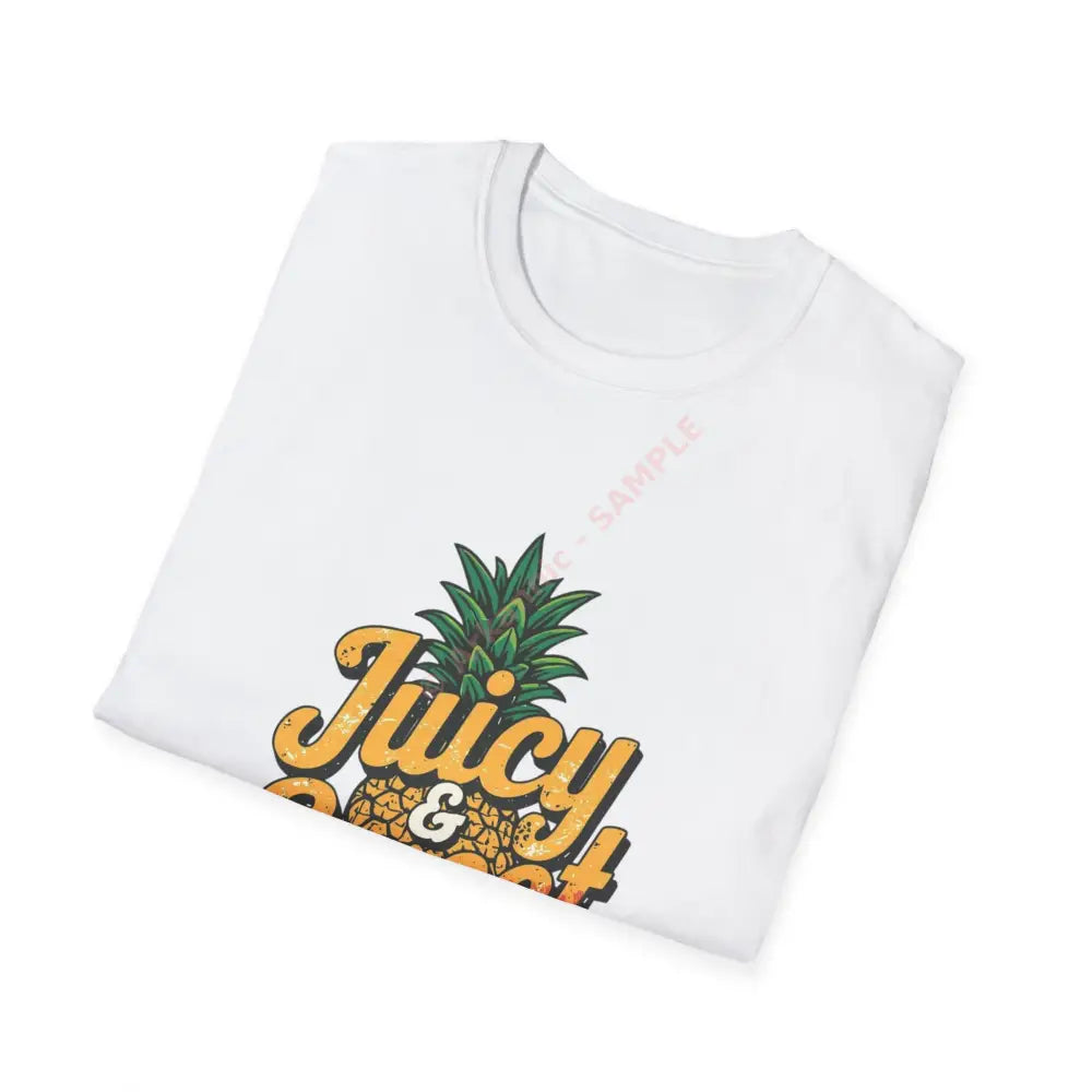 Pineapple T-shirt with tropical retro display font Positive Vibes Tee Casual Wear Gift for Friends Summer Style
