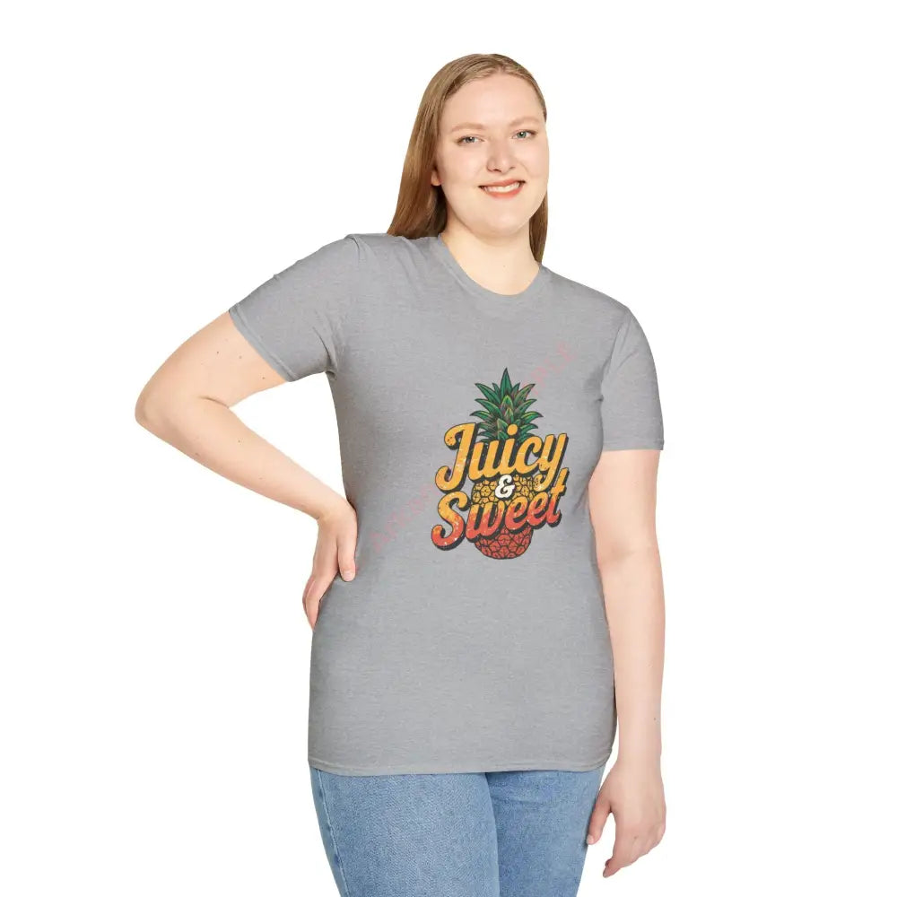 Pineapple T-shirt with tropical retro display font Positive Vibes Tee Casual Wear Gift for Friends Summer Style