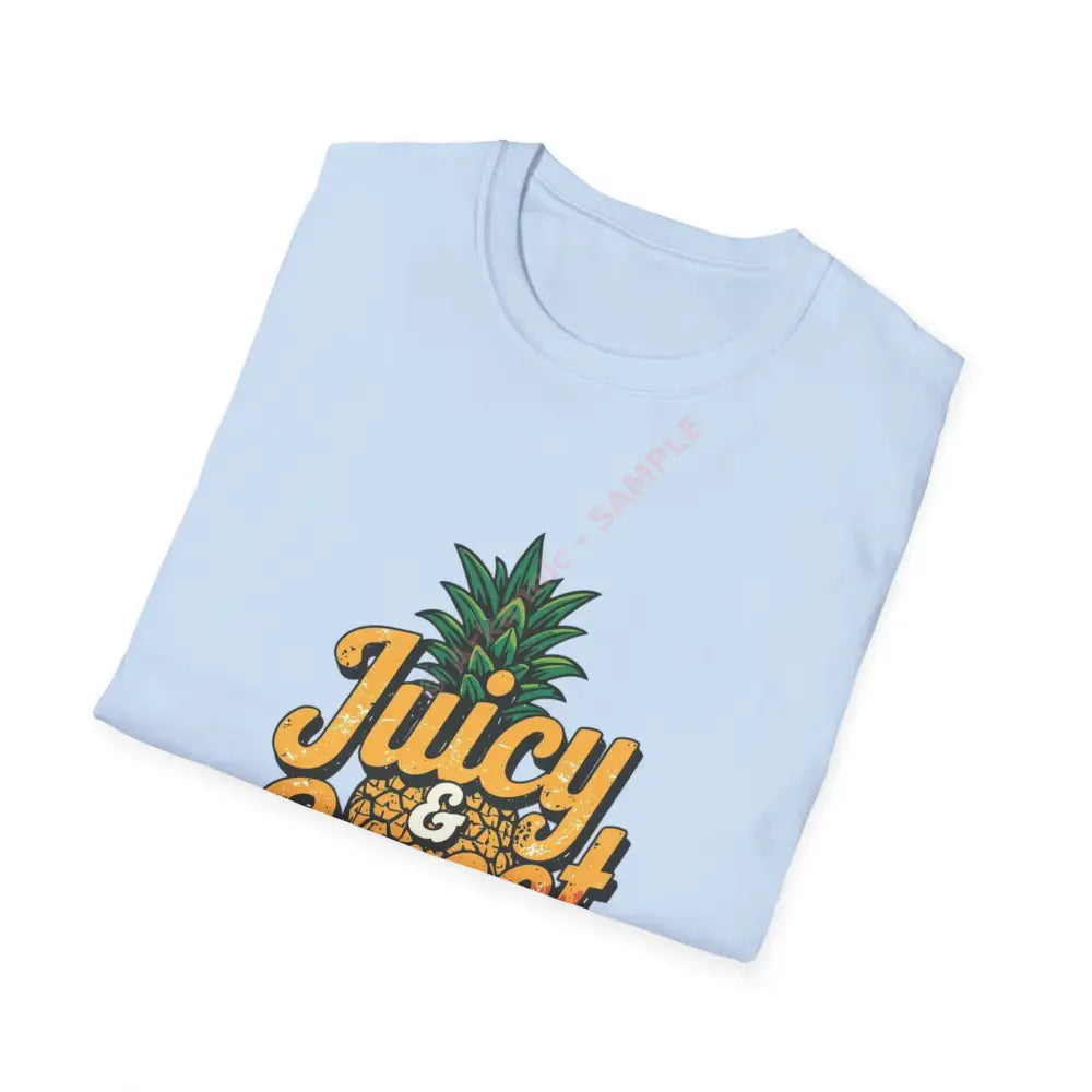 Pineapple T-shirt with tropical retro display font Positive Vibes Tee Casual Wear Gift for Friends Summer Style
