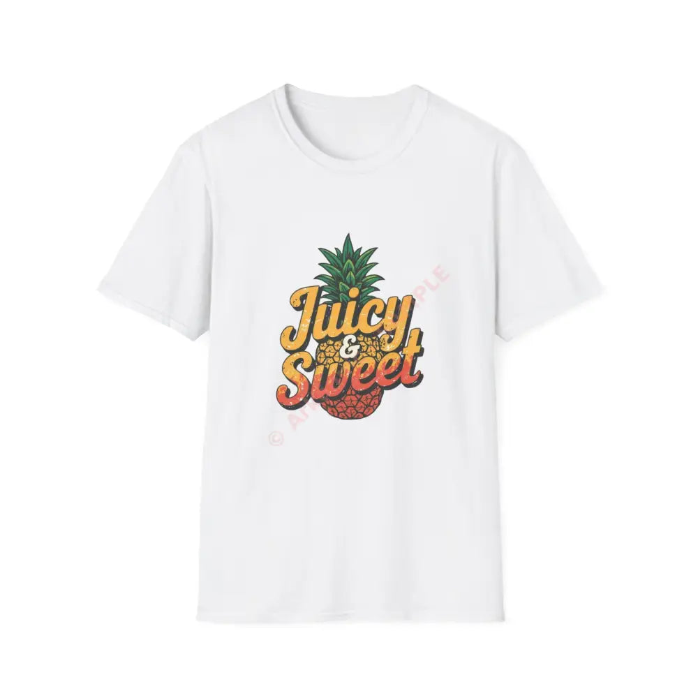 Pineapple T-shirt with tropical retro display font Positive Vibes Tee Casual Wear Gift for Friends Summer Style