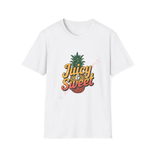 Pineapple T-shirt with tropical retro display font Positive Vibes Tee Casual Wear Gift for Friends Summer Style