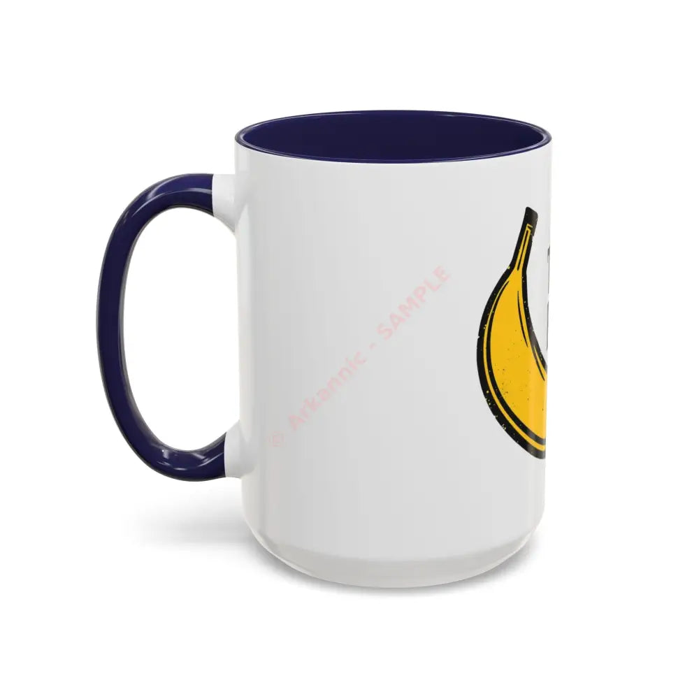 Playful Banana Accent Coffee Mug - That’s Bananas! Gift for Coffee Lovers Fun Kitchenware Quirky Kitchen Decor Birthday