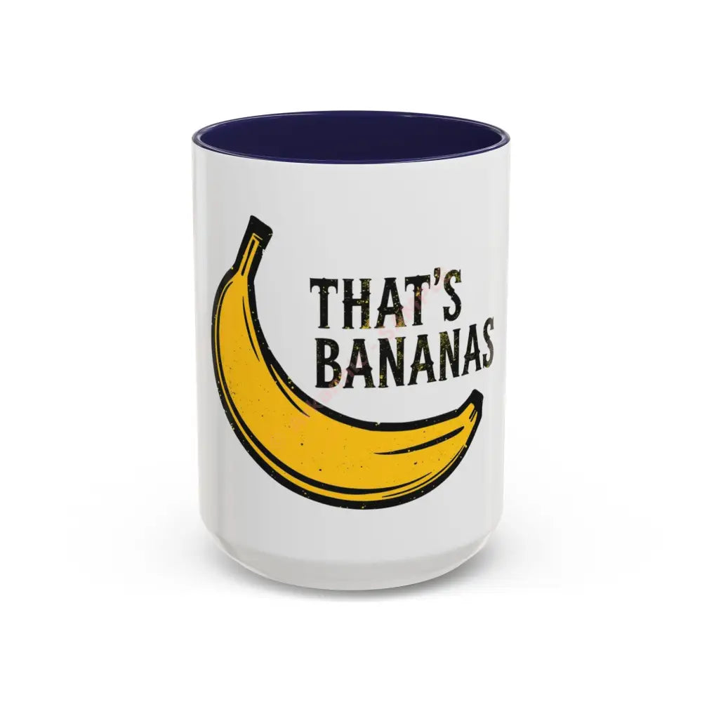 Playful Banana Accent Coffee Mug - That’s Bananas! Gift for Coffee Lovers Fun Kitchenware Quirky Kitchen Decor Birthday