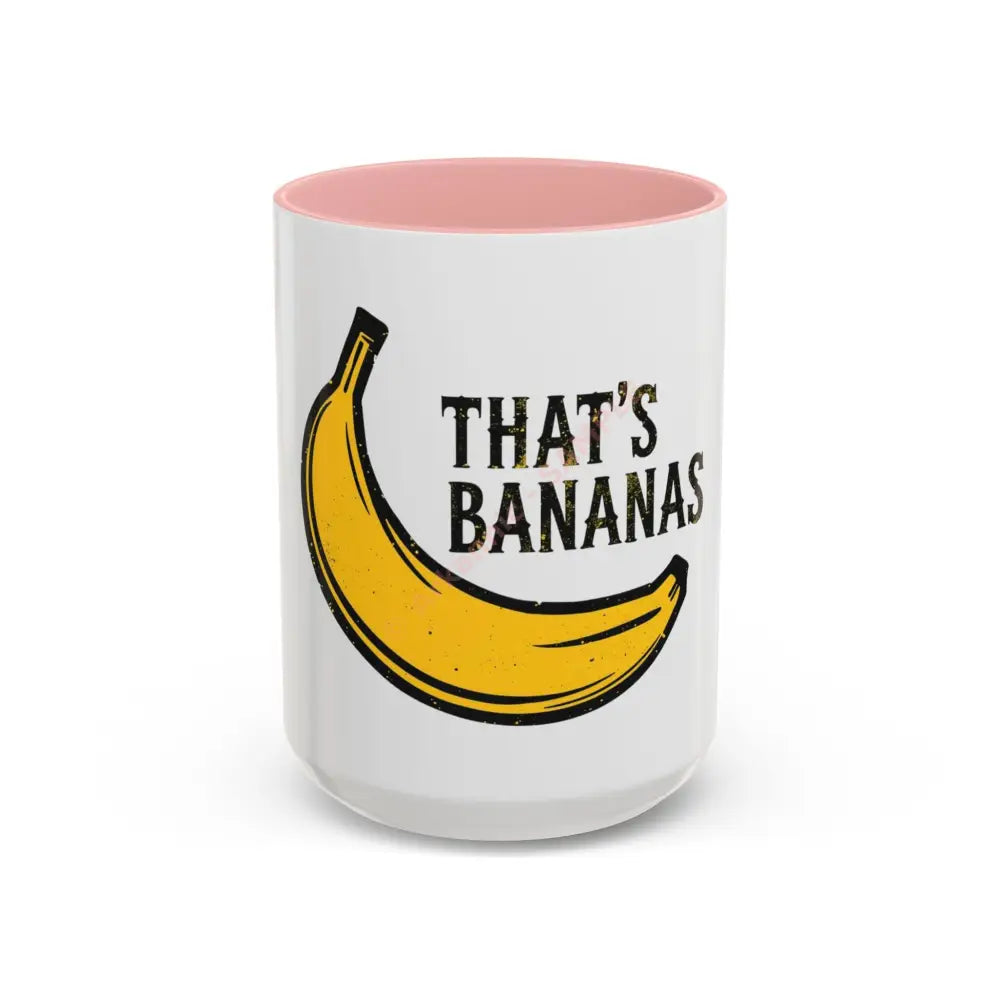 Playful Banana Accent Coffee Mug - That’s Bananas! Gift for Coffee Lovers Fun Kitchenware Quirky Kitchen Decor Birthday
