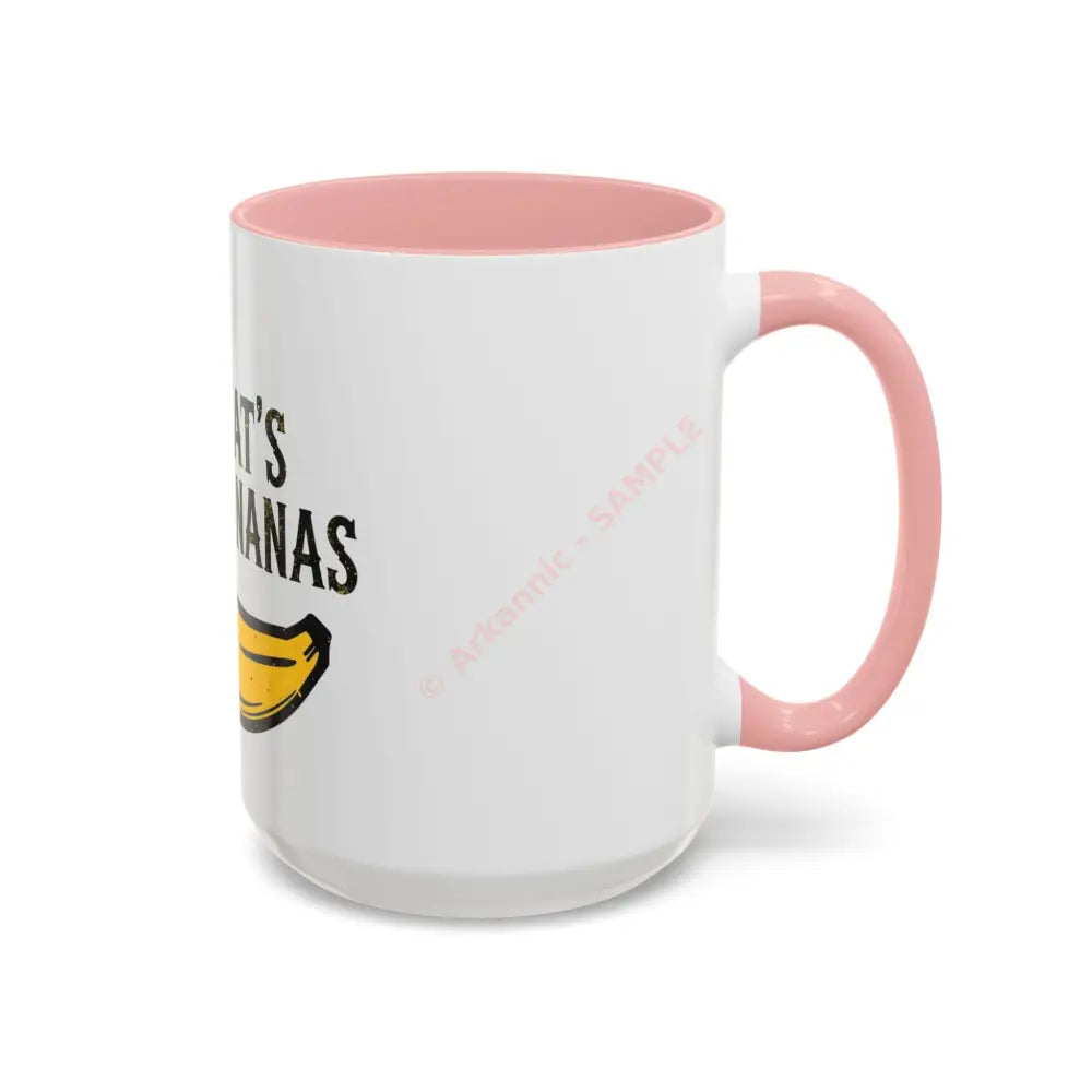 Playful Banana Accent Coffee Mug - That’s Bananas! Gift for Coffee Lovers Fun Kitchenware Quirky Kitchen Decor Birthday