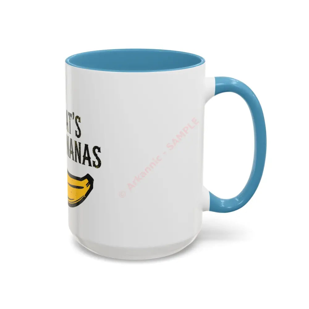 Playful Banana Accent Coffee Mug - That’s Bananas! Gift for Coffee Lovers Fun Kitchenware Quirky Kitchen Decor Birthday