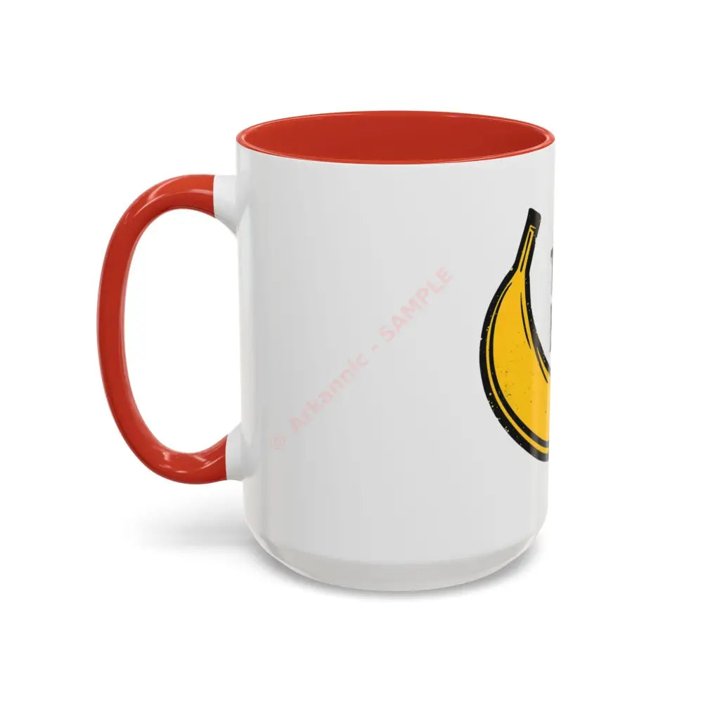 Playful Banana Accent Coffee Mug - That’s Bananas! Gift for Coffee Lovers Fun Kitchenware Quirky Kitchen Decor Birthday