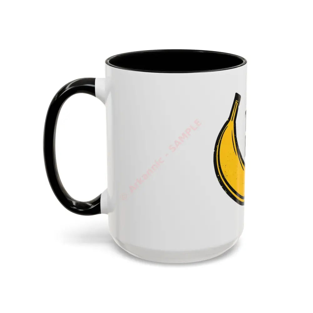 Playful Banana Accent Coffee Mug - That’s Bananas! Gift for Coffee Lovers Fun Kitchenware Quirky Kitchen Decor Birthday