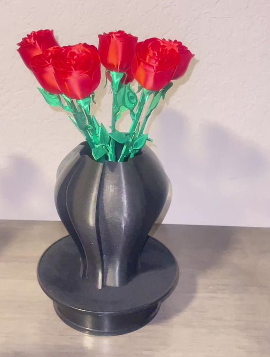 Windmill Vase Large Black