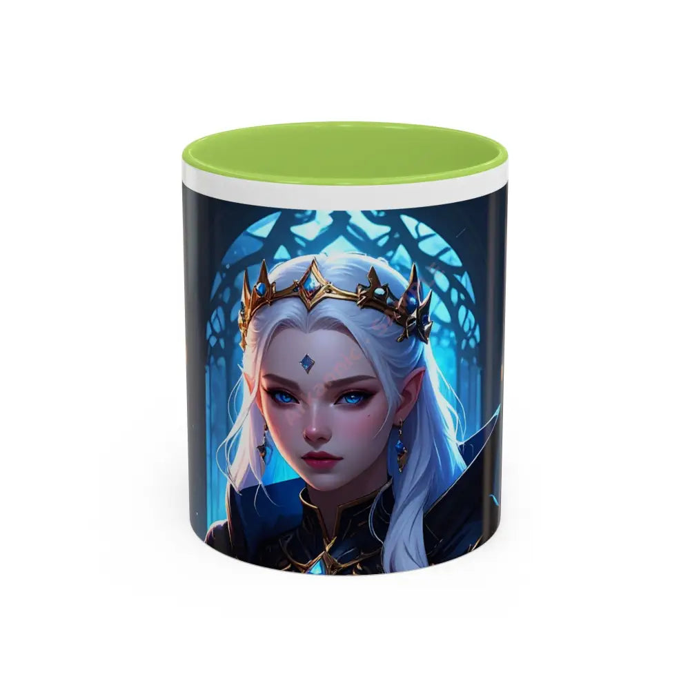 Regal Sorceress - Fantasy Art Drinkware Galactic Gift for Dog Lovers Celestial Home Decor Unique Art Mug 11oz / Light