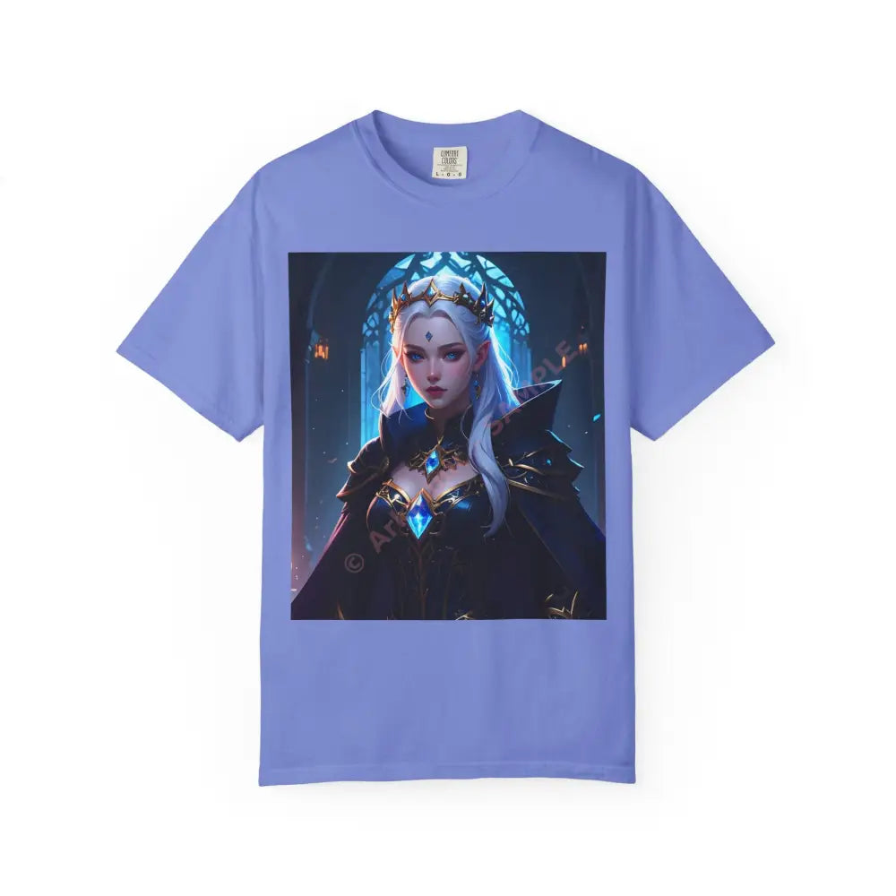 Regal Sorceress Unisex Garment-Dyed T-shirt Flo Blue / S T-Shirt