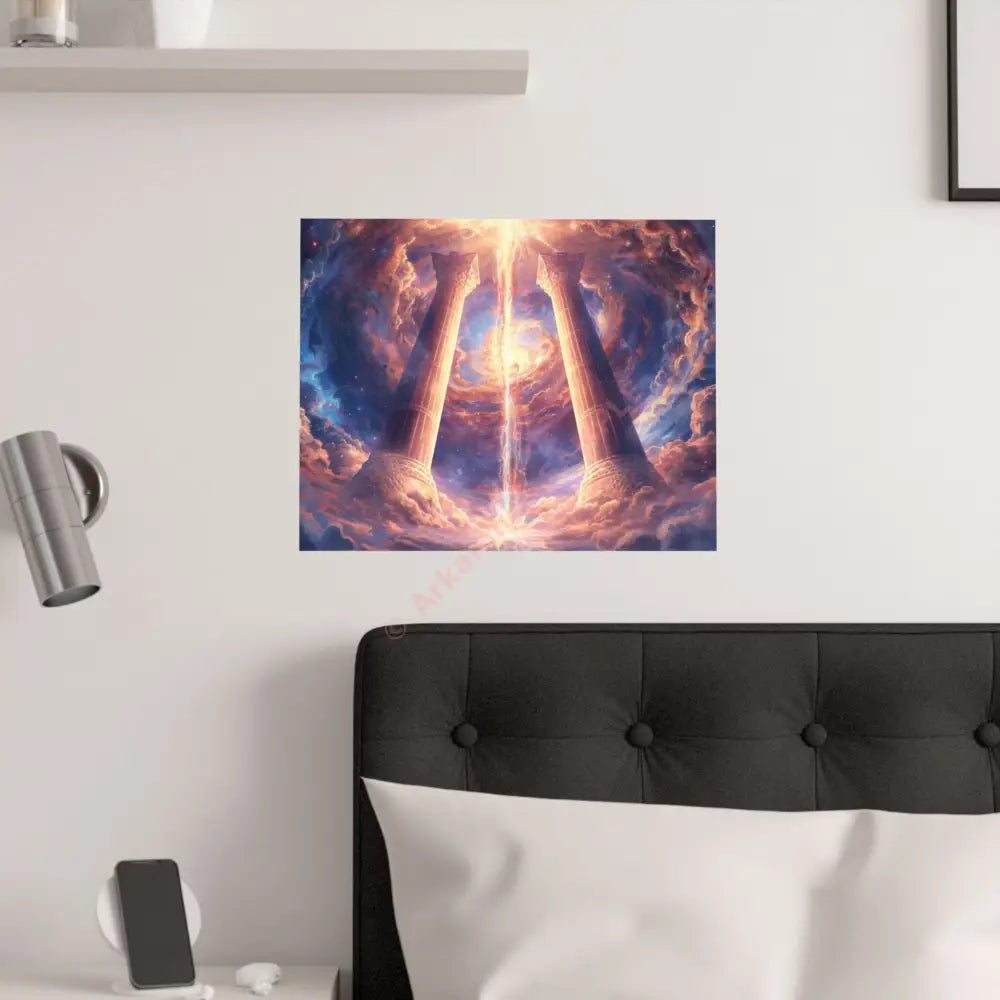 Satin Posters - Celestial Gateway Cosmic Fantasy Art Print Cosmic Wall Art Poster