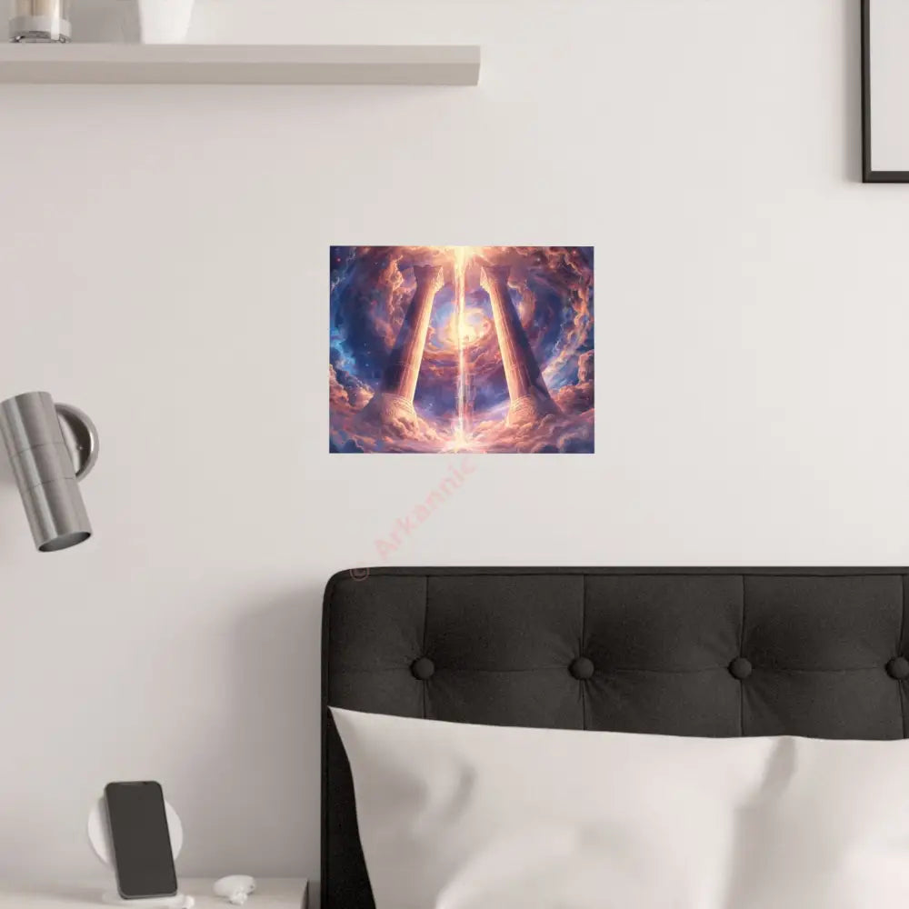 Satin Posters - Celestial Gateway Cosmic Fantasy Art Print Cosmic Wall Art Poster