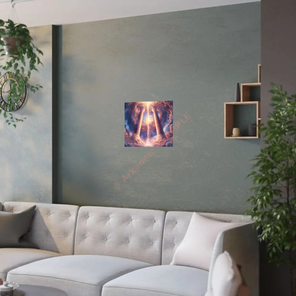 Satin Posters - Celestial Gateway Cosmic Fantasy Art Print Cosmic Wall Art Poster