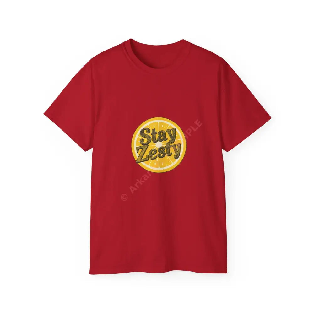 Stay Zesty Tee - Fun Unisex Cotton Shirt for Citrus Lovers Gifts for Friends Summer Vibes Casual Wear Trendy Top Cherry