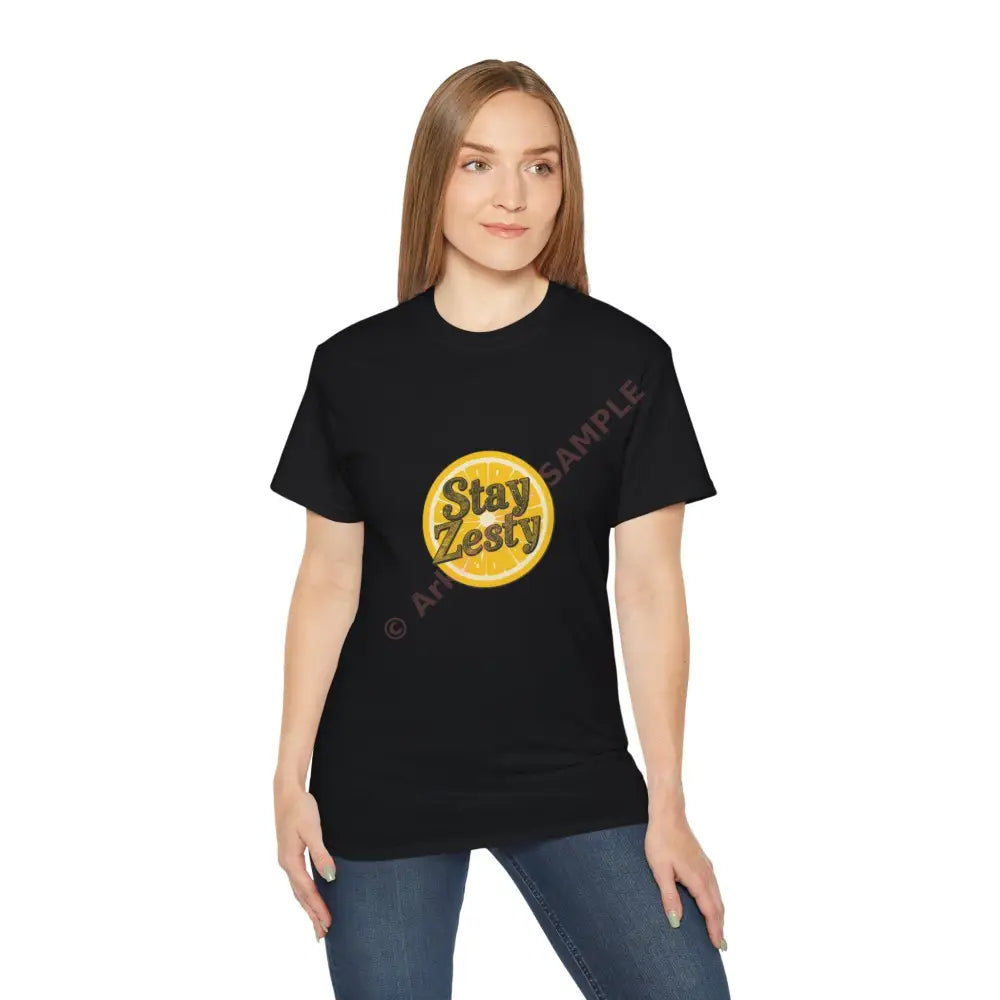 Stay Zesty Tee - Fun Unisex Cotton Shirt for Citrus Lovers Gifts for Friends Summer Vibes Casual Wear Trendy Top T-Shirt