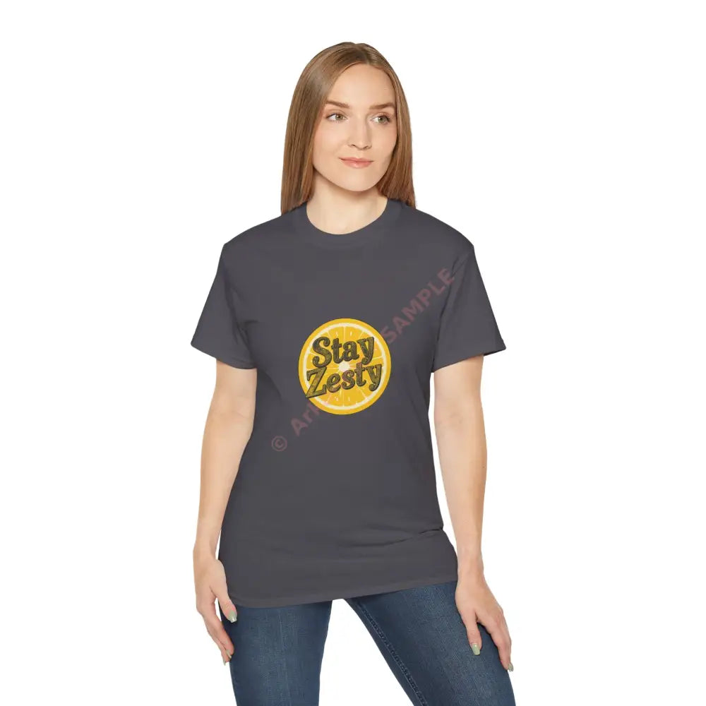 Stay Zesty Tee - Fun Unisex Cotton Shirt for Citrus Lovers Gifts for Friends Summer Vibes Casual Wear Trendy Top T-Shirt