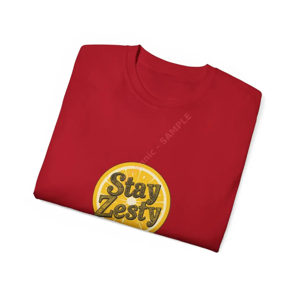 Stay Zesty Tee - Fun Unisex Cotton Shirt for Citrus Lovers Gifts for Friends Summer Vibes Casual Wear Trendy Top T-Shirt