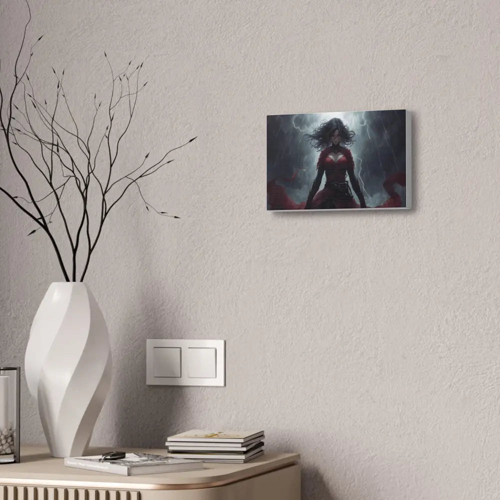 Stormsinger: Warrior of the Tempest Digital Fantasy Portrait Canvas Print Canvas