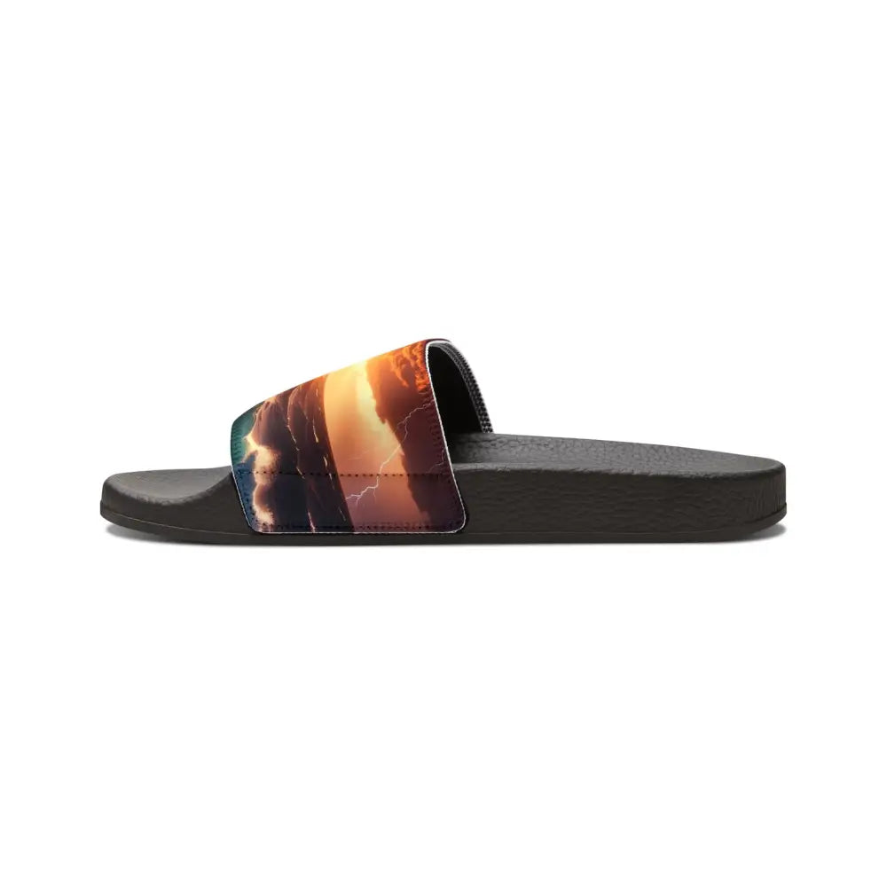 Stylish Summer Sandals for Men Beach Footwear Casual Slip-Ons Vacation Essentials Outdoor Style Sunset Design Shoes