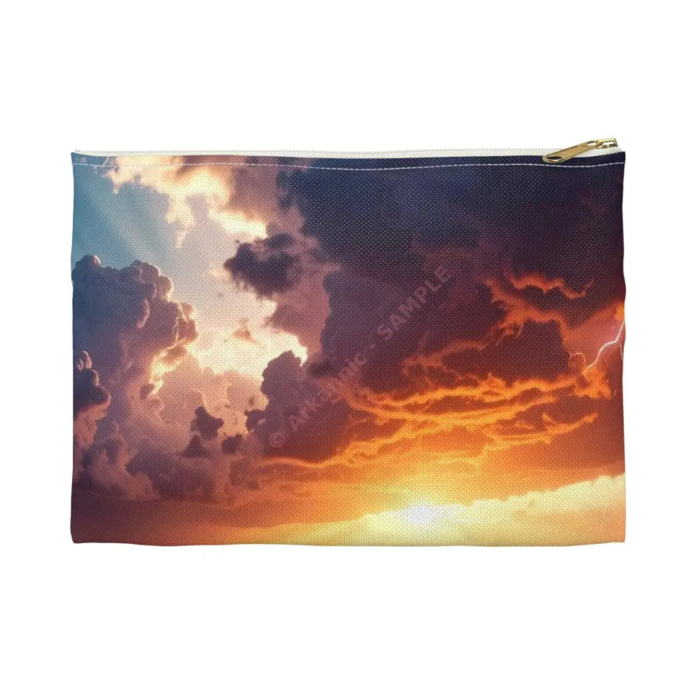 Sunset Sky Accessory Pouch - Perfect for Travel Makeup and Organizing Supplies Great for Gifting on Birthdays or