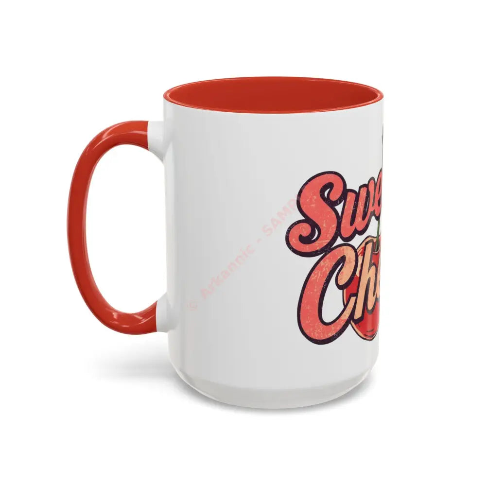 Sweet as Cherries Coffee Mug | Cute Retro Cherry Design | Positive Gift for Coffee Lovers Mug