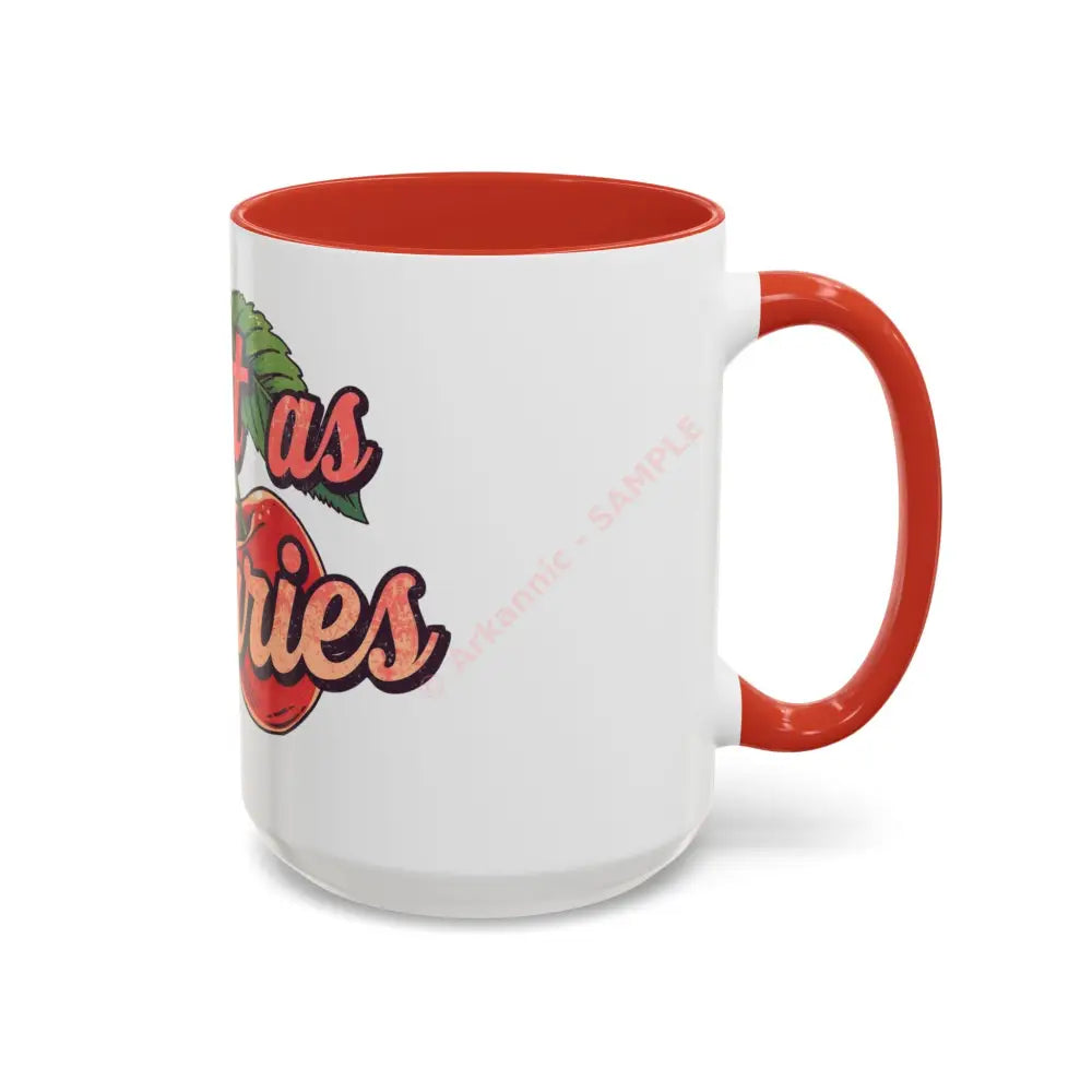 Sweet as Cherries Coffee Mug | Cute Retro Cherry Design | Positive Gift for Coffee Lovers Mug