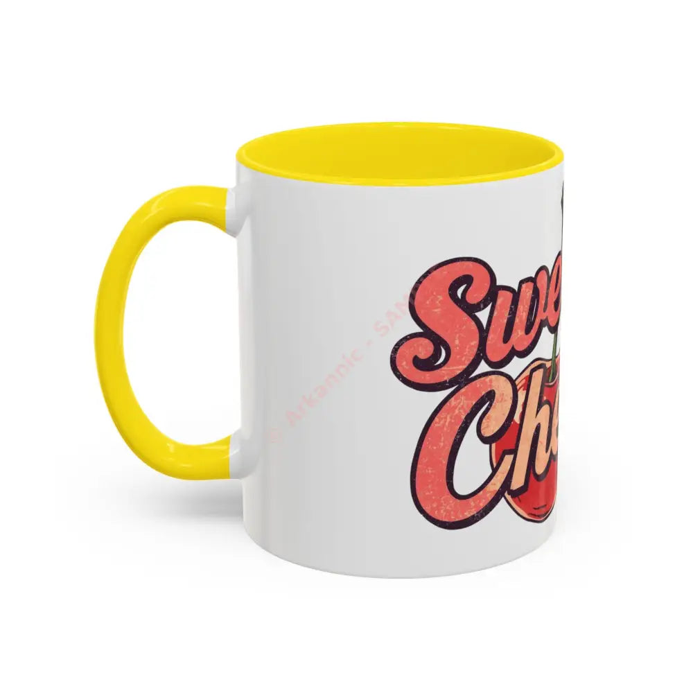 Sweet as Cherries Coffee Mug | Cute Retro Cherry Design | Positive Gift for Coffee Lovers Mug