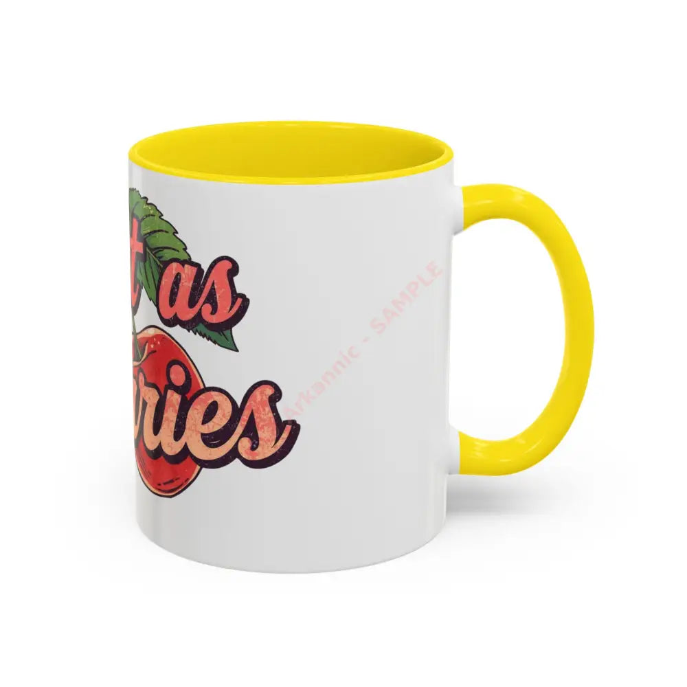 Sweet as Cherries Coffee Mug | Cute Retro Cherry Design | Positive Gift for Coffee Lovers Mug