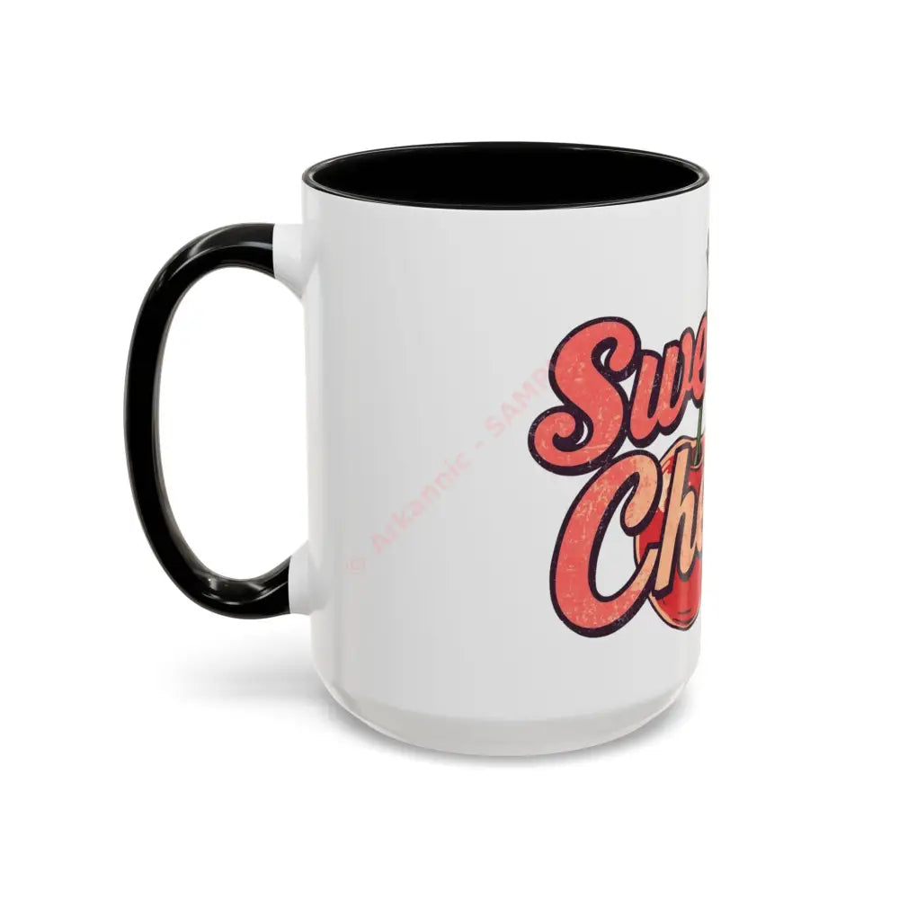 Sweet as Cherries Coffee Mug | Cute Retro Cherry Design | Positive Gift for Coffee Lovers Mug