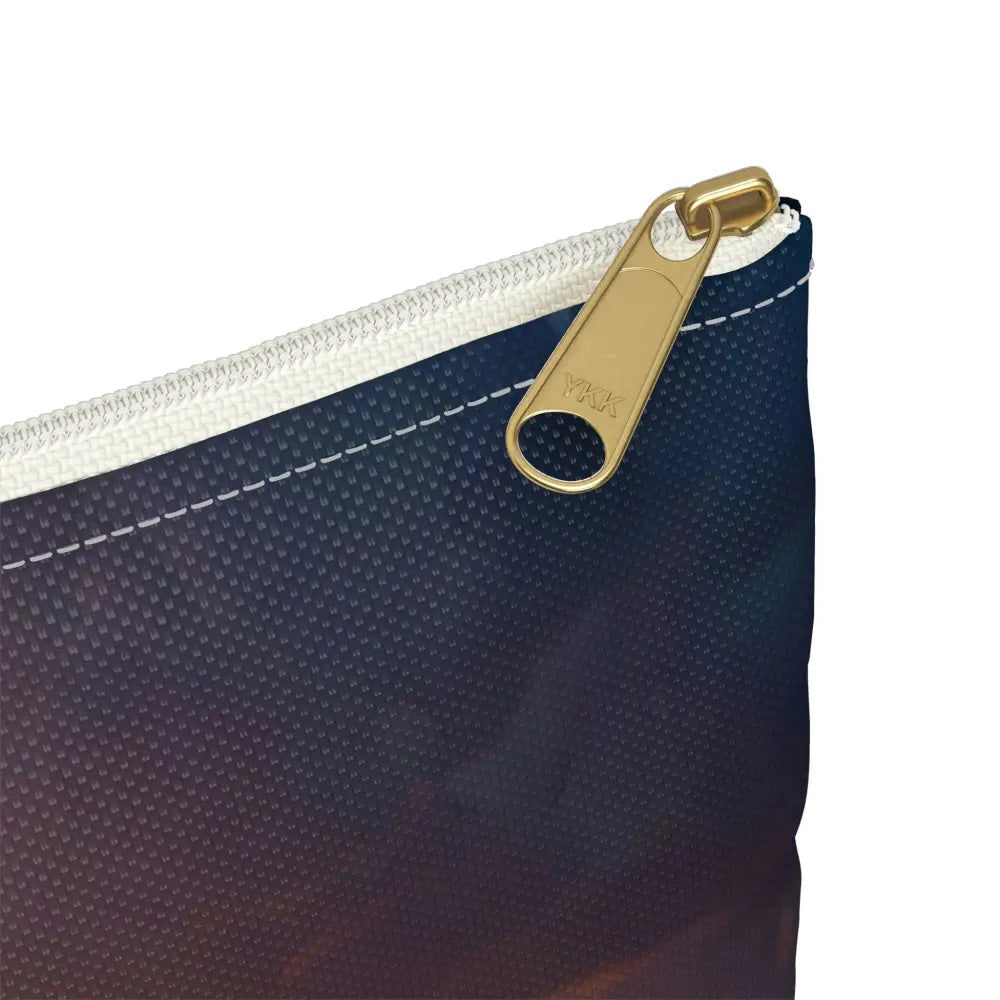 Tempest of the Emerald Waves: Storm-Swept Seascape Marine Photography Masterpiece Accessory Pouch Bags