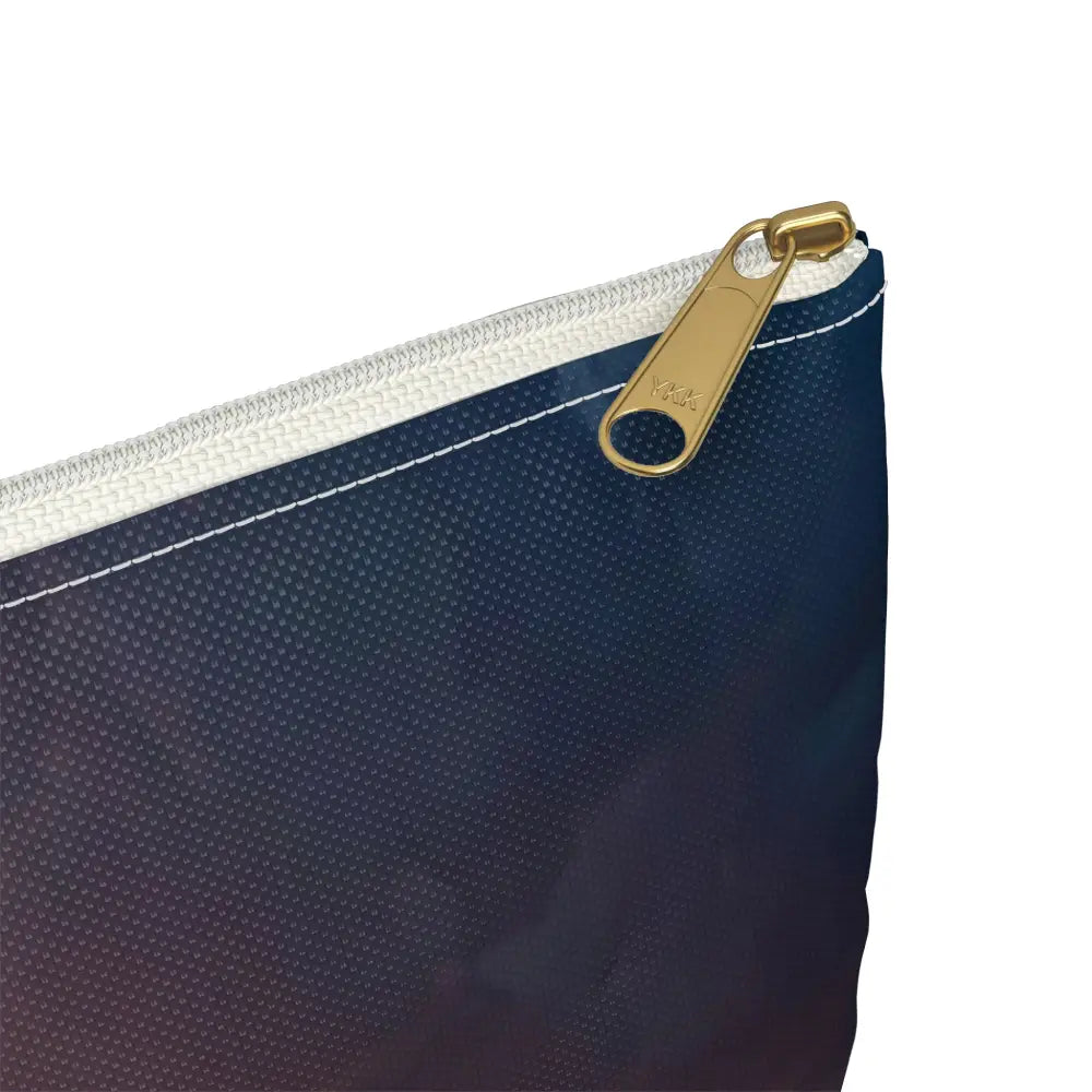 Tempest of the Emerald Waves: Storm-Swept Seascape Marine Photography Masterpiece Accessory Pouch Bags